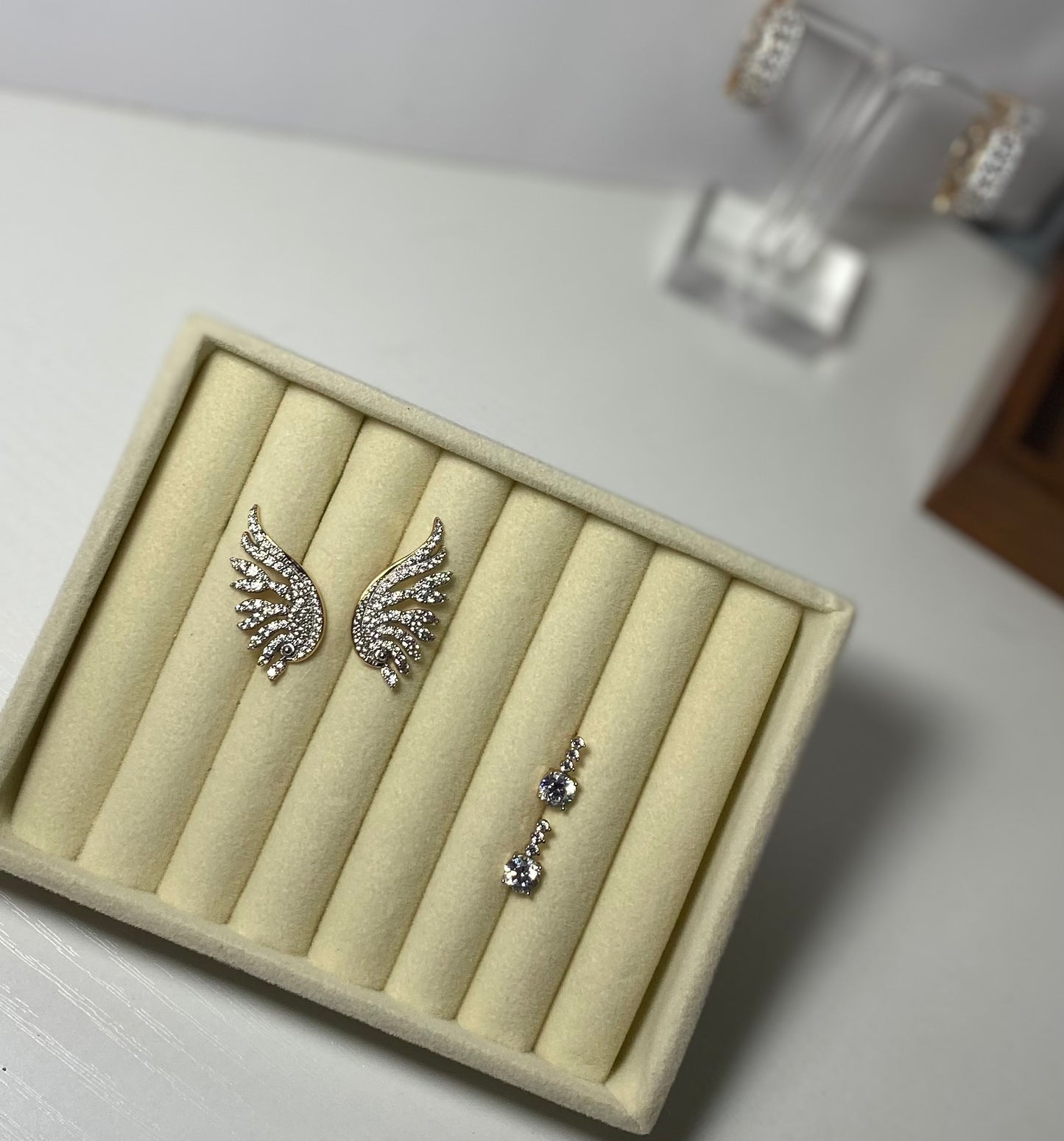 wing earrings